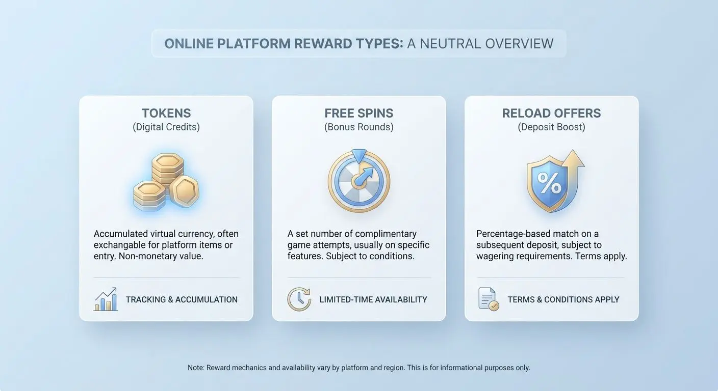 Přehled typů bonusů v BetX Casino ve formě neutrální infografiky