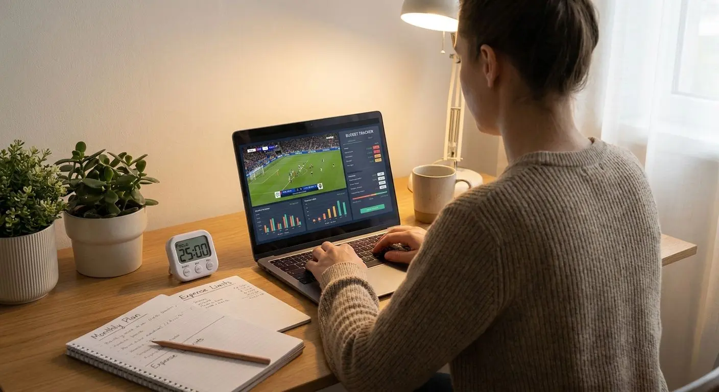Kontrola rozpočtu a času při sledování live sportovního zápasu