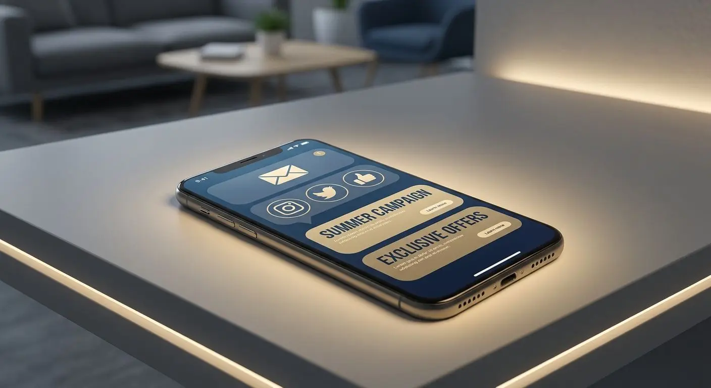 Mobil s notifikací a promo komunikací BetX