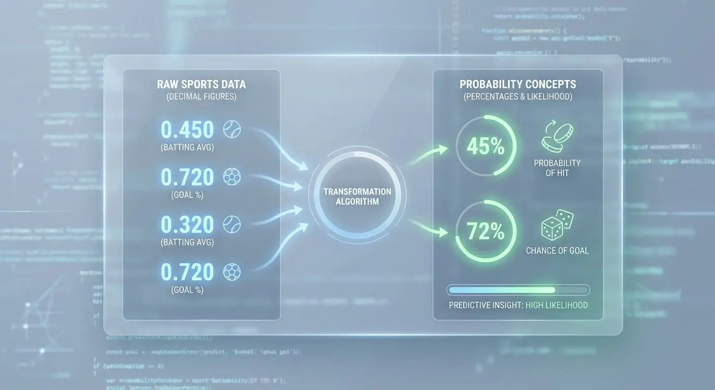 Ilustrace převodu sportovních kurzů na pravděpodobnost